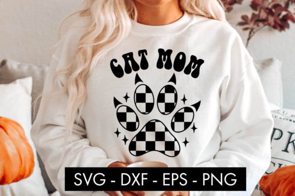 Cat Mom Checkered Paw SVG: An Embroidery Review
