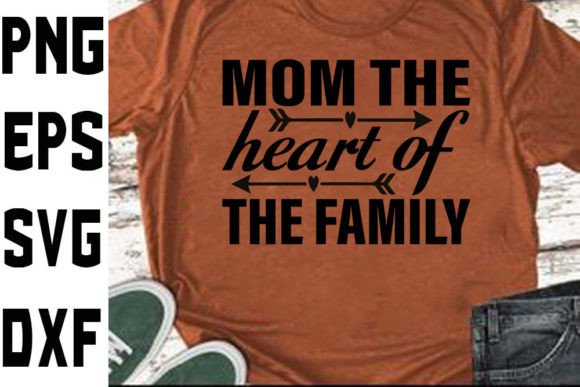 Mother's Day SVG Design: Mom the Heart Review